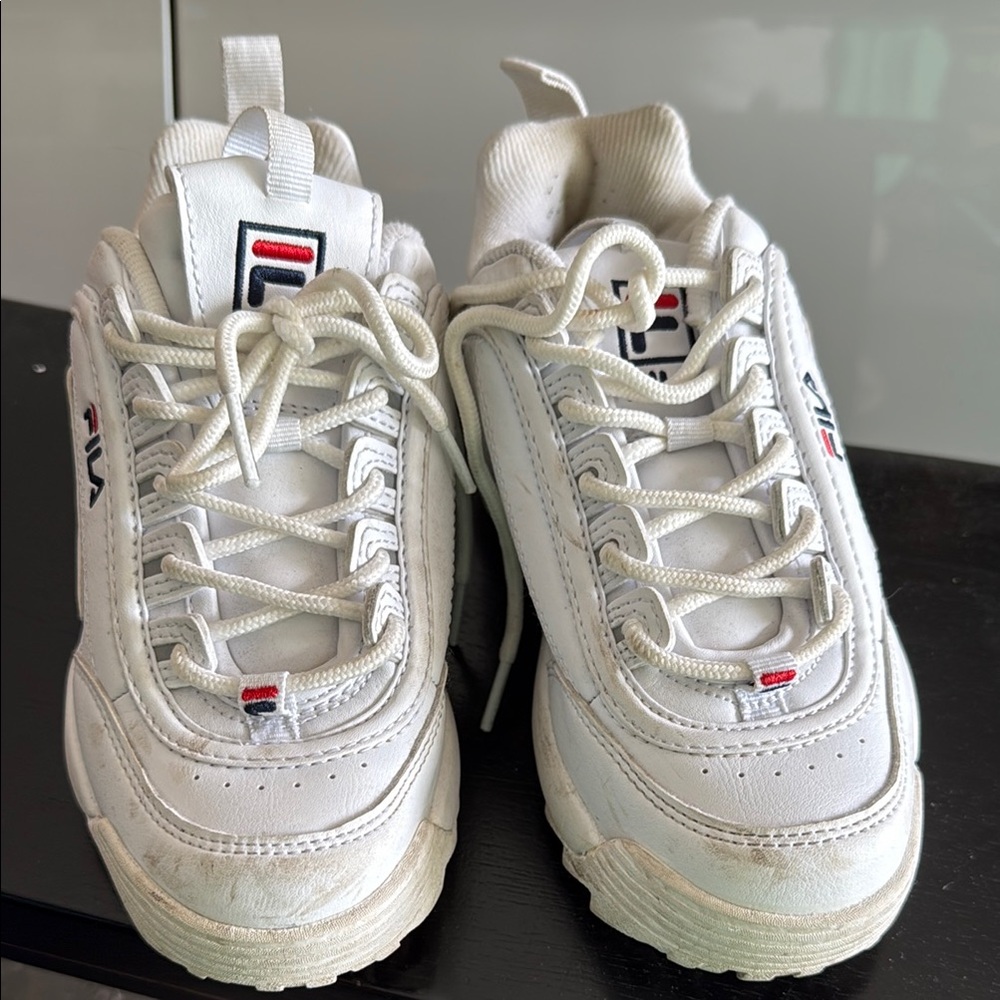 Fila White Athletic Shoes Kids